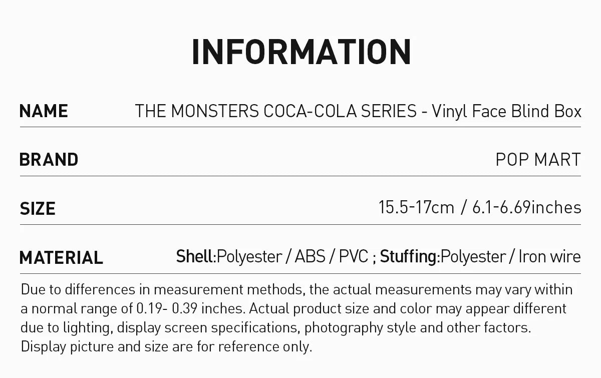 Pop Mart Labubu The Monsters Coca Cola Series Vinyl Face Blind Box Authentic