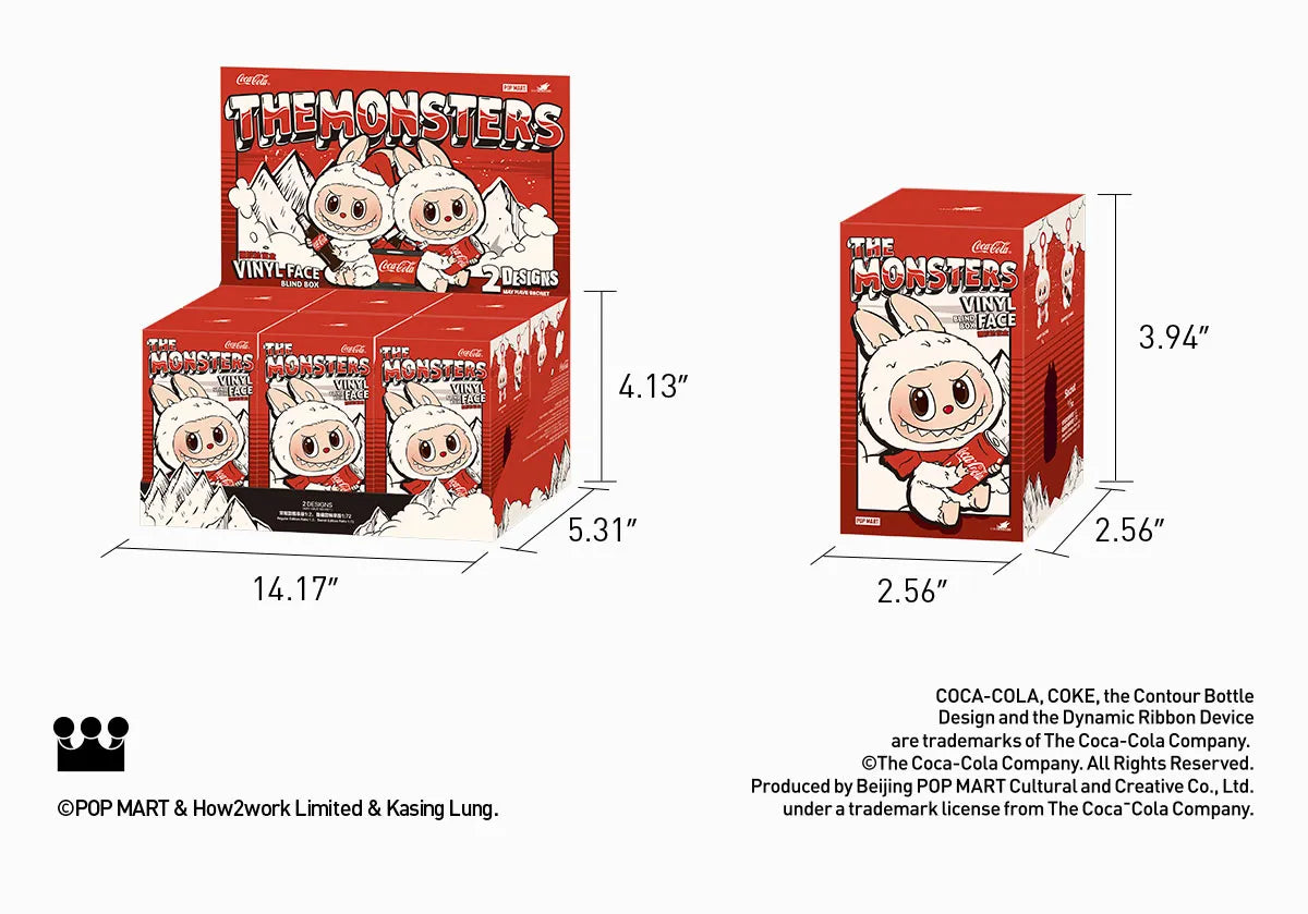 Pop Mart Labubu The Monsters Coca Cola Series Vinyl Face Blind Box Authentic