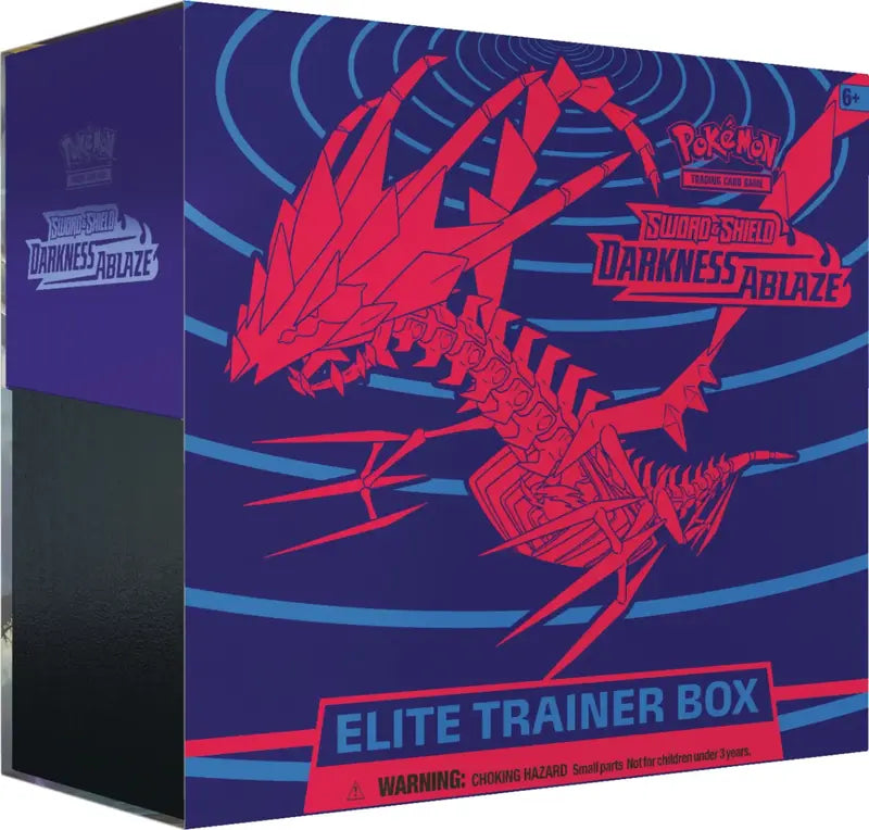 Pokemon TCG Sword & Shield Darkness Ablaze Elite Trainer Box - 8 Packs
