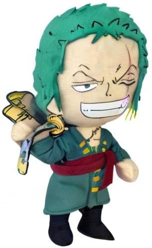 Great Eastern Animation GE-52803 One Piece 9" Roronoa Zoro Stuffed Plush, 8"
