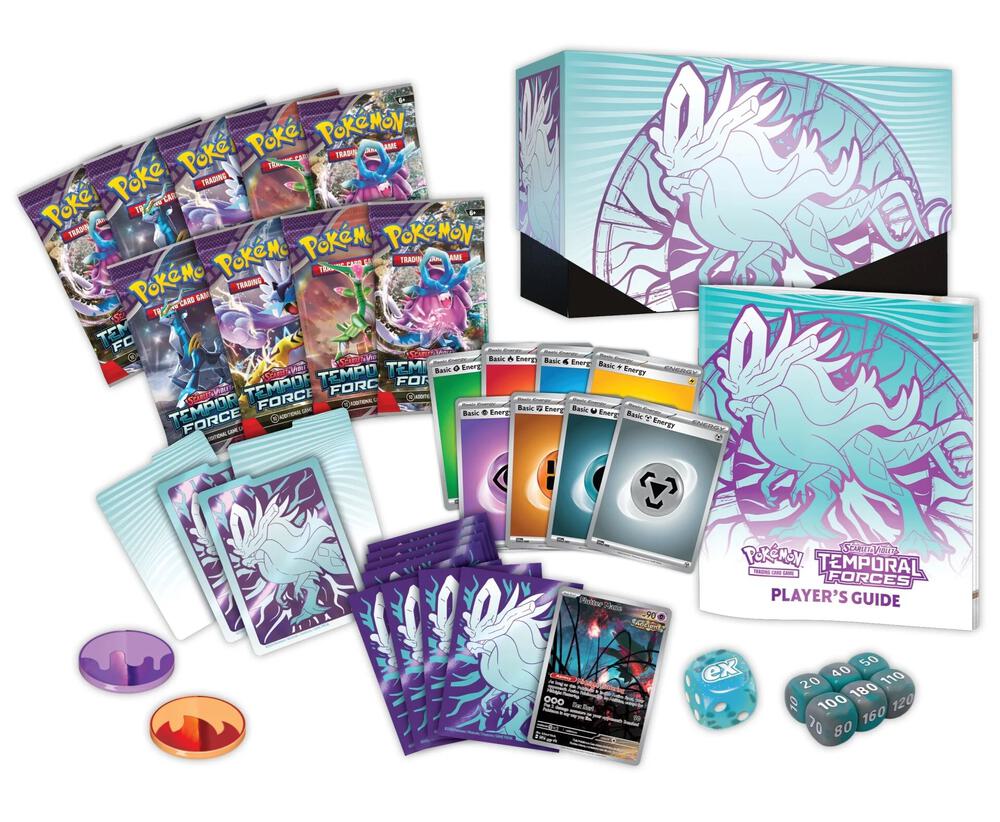 Pokemon TCG Scarlet & Violet Temporal Forces Elite Trainer Box - 9 Packs