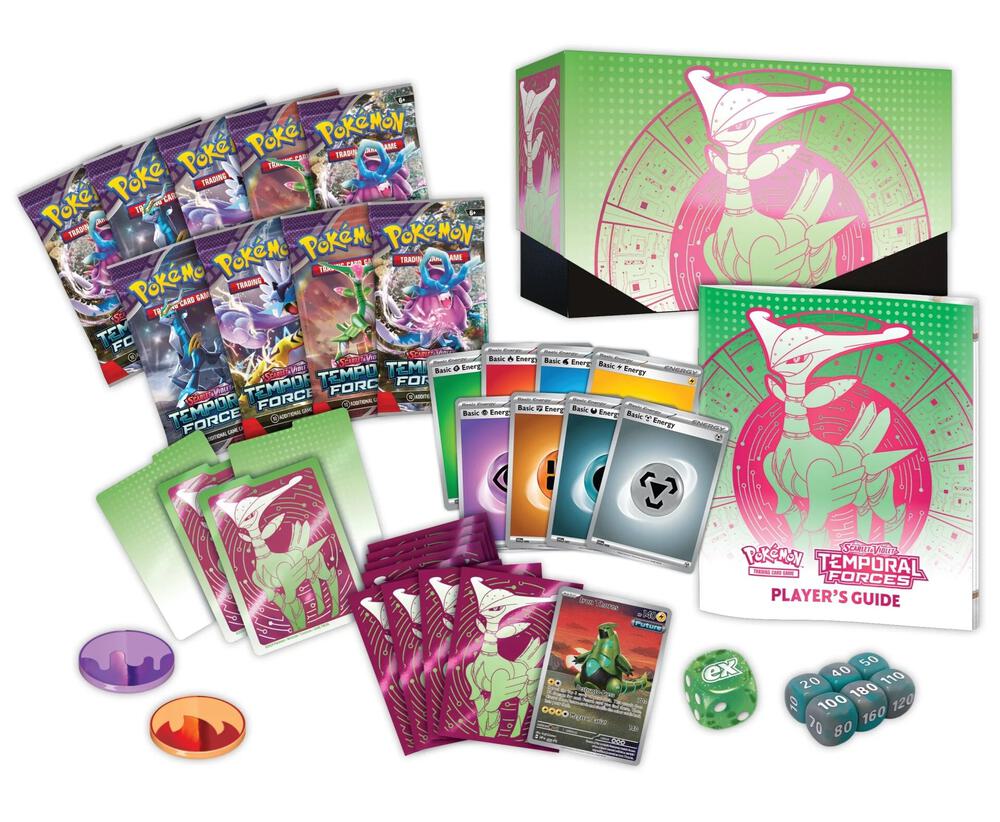 Pokemon TCG Scarlet & Violet Temporal Forces Elite Trainer Box - 9 Packs