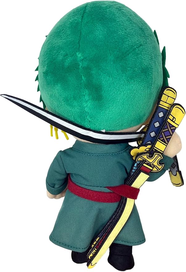 Great Eastern Animation GE-52803 One Piece 9" Roronoa Zoro Stuffed Plush, 8"