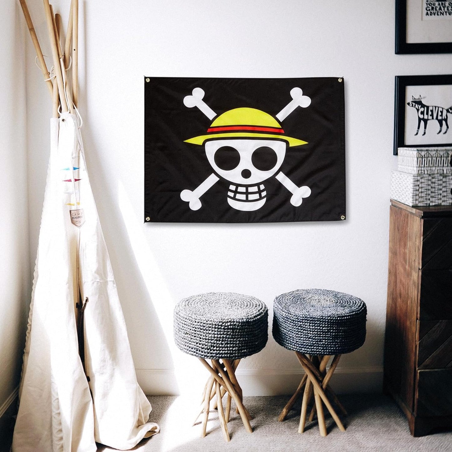 One Piece - The Straw Hat Pirates Flag - Great Eastern - Luffy's Jolly Roger