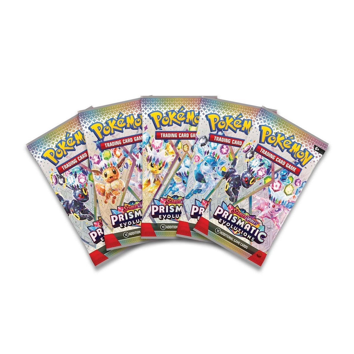 Pokemon TCG Scarlet & Violet Prismatic Evolutions Binder Collection - 5 Packs