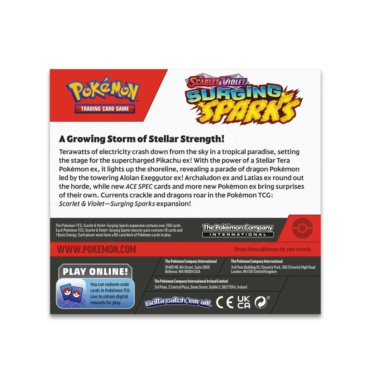 Pokemon TCG Scarlet & Violet Surging Sparks Booster Box - 36 Packs