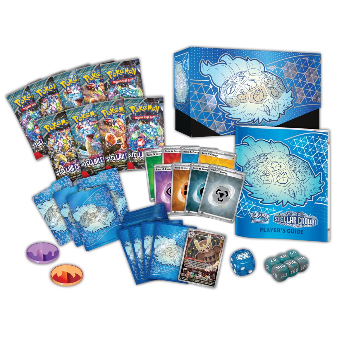 Pokemon TCG Scarlet & Violet Stellar Crown Elite Trainer Box - 9 Packs