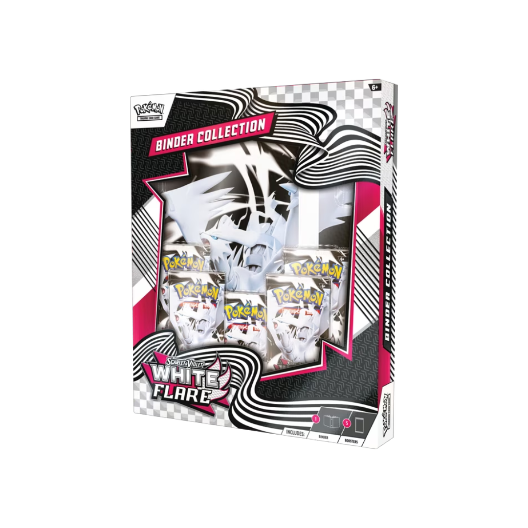 Pokemon TCG Black Bolt / White Flare Binder Collection - 5 Booster Packs