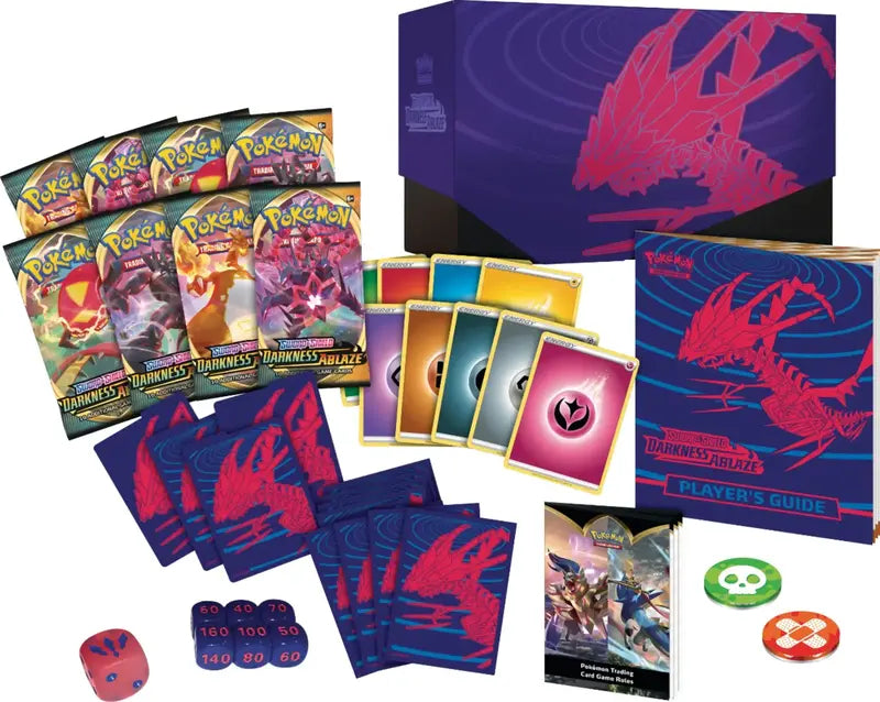 Pokemon TCG Sword & Shield Darkness Ablaze Elite Trainer Box - 8 Packs