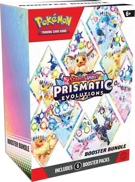 Pokemon TCG Scarlet & Violet Prismatic Evolutions Booster Bundle - 6 Packs