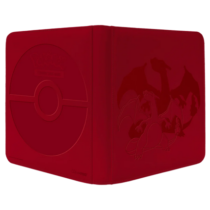 Ultra PRO Elite Series Charizard 12-Pocket Zippered PRO-Binder, Holds 480 Standard Size Cards