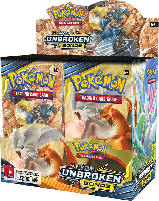 Pokemon TCG Sun & Moon Unbroken Bonds Booster Box - 36 Packs
