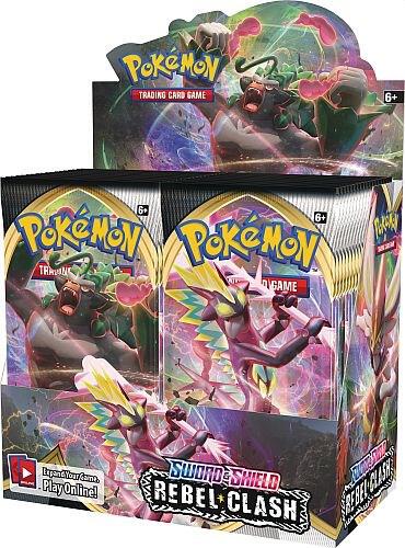 Pokemon TCG Sword & Shield Rebel Clash Booster Box - 36 Packs