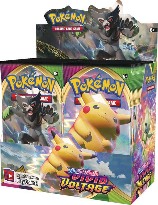 Pokemon TCG Sword & Shield Vivid Voltage Booster Box - 36 Packs