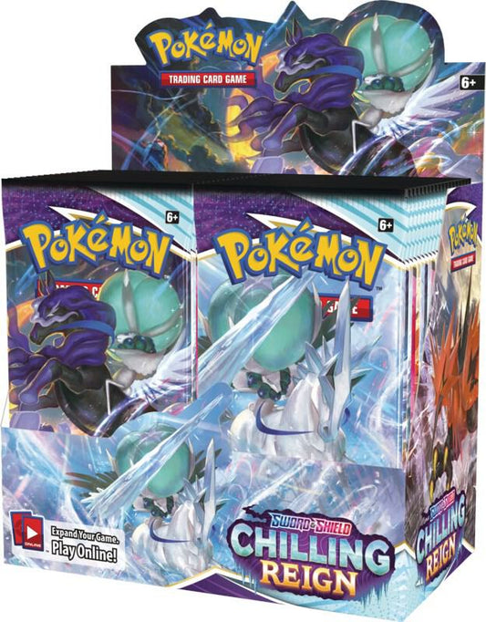 Pokemon TCG Sword & Shield Chilling Reign Booster Box - 36 Packs