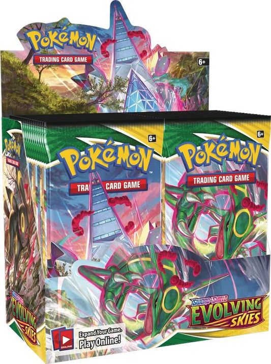 Pokemon TCG Sword & Shield Evolving Skies Booster Box - 36 Packs