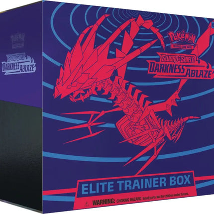 Pokemon TCG Sword & Shield Darkness Ablaze Elite Trainer Box - 8 Packs