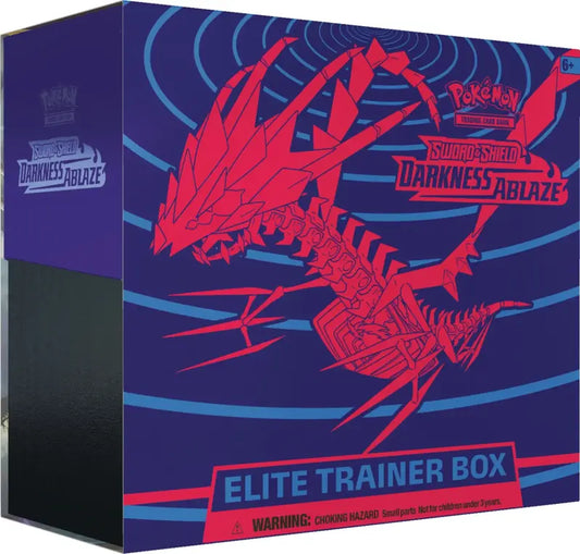 Pokemon TCG Sword & Shield Darkness Ablaze Elite Trainer Box - 8 Packs