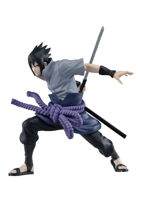 Shippuden Uchiha Sasuke III Statue Vibration, Naruto, Vibration Stars, Banpresto figure, 6" tall