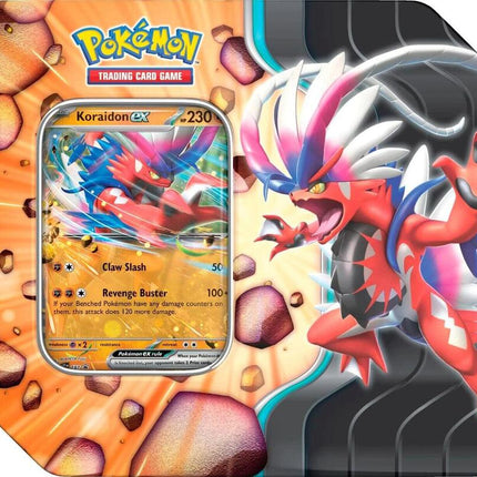 Pokemon TCG Slashing Legends Tin (Zacian / Koraidon ex) - 5 Booster Packs
