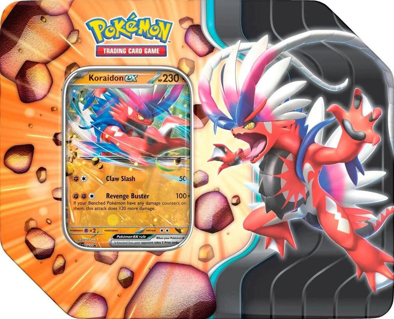 Pokemon TCG Slashing Legends Tin (Zacian / Koraidon ex) - 5 Booster Packs