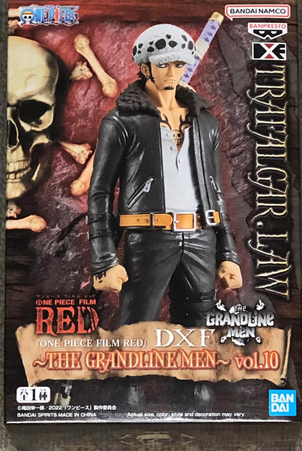 Piece Film Red Men Vol. 10 Law Statue DXF The, One, DXF The Grandline, Banpresto figure, 6.7" tall