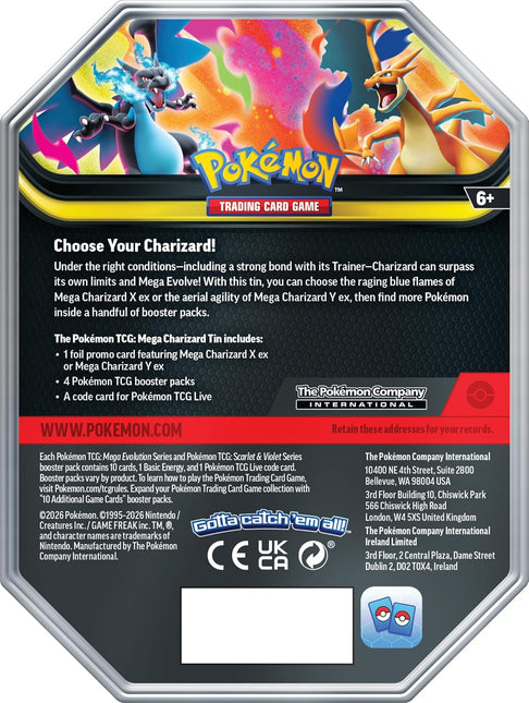 Pokémon TCG: Mega Charizard Y Tin
