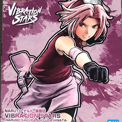 Shippuden Haruno Sakura (ver. A), Bandai Spirits Vibration, Naruto, Vibration Stars, Banpresto figure, 6.3" tall