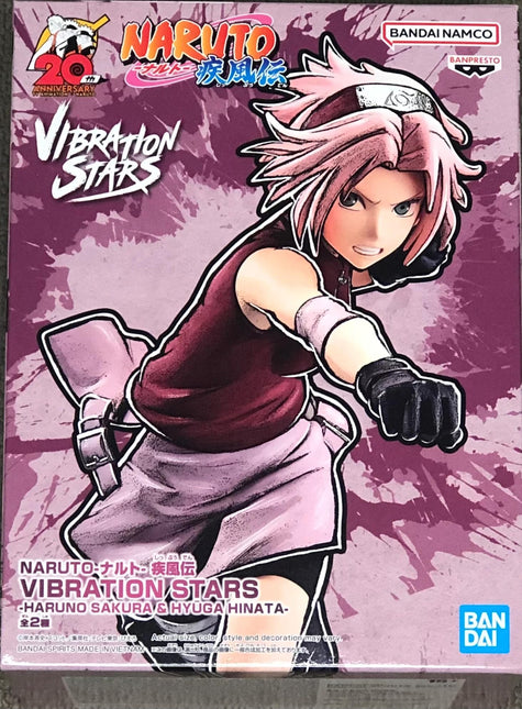 Shippuden Haruno Sakura (ver. A), Bandai Spirits Vibration, Naruto, Vibration Stars, Banpresto figure, 6.3" tall