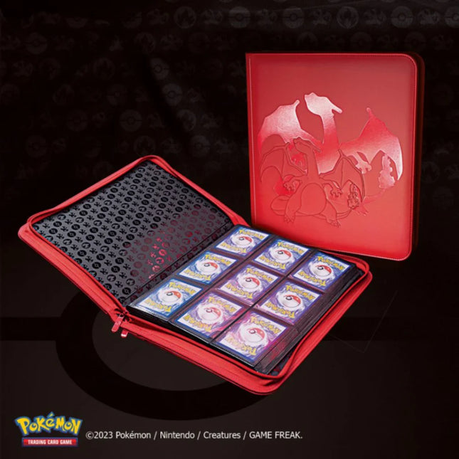 Ultra PRO Elite Series Charizard 9-Pocket Zippered PRO-Binder, Holds 360 Standard Sized Cards