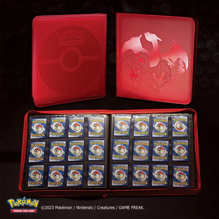 Ultra PRO Elite Series Charizard 12-Pocket Zippered PRO-Binder, Holds 480 Standard Size Cards