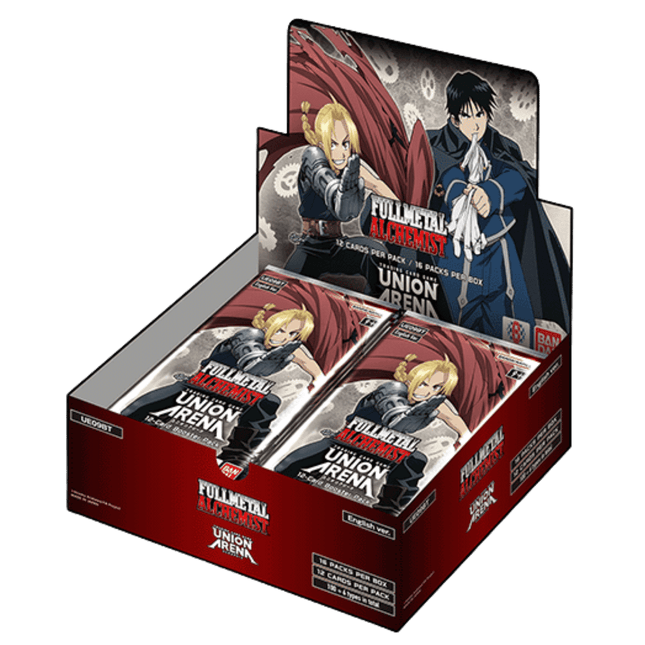 Bandai Union Arena FullMetal Alchemist FMA Booster Box - 16 Packs