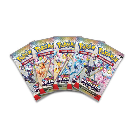 Pokemon TCG Scarlet & Violet Prismatic Evolutions Binder Collection - 5 Packs