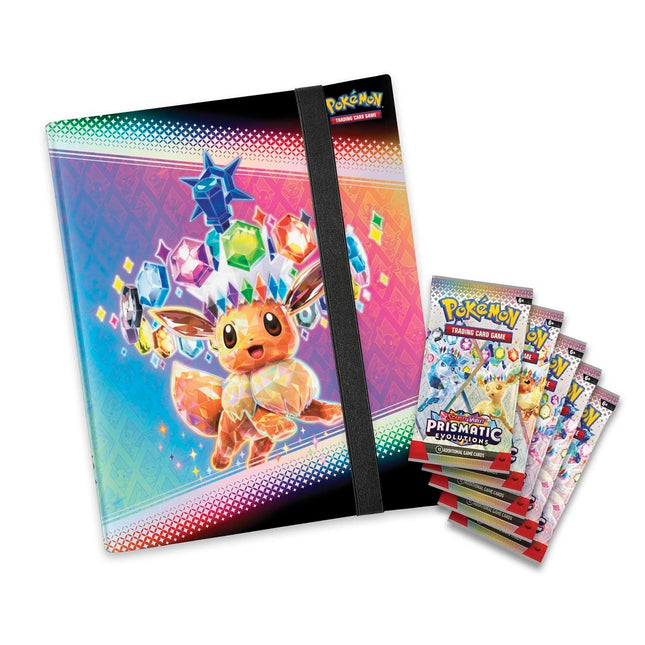 Pokemon TCG Scarlet & Violet Prismatic Evolutions Binder Collection - 5 Packs