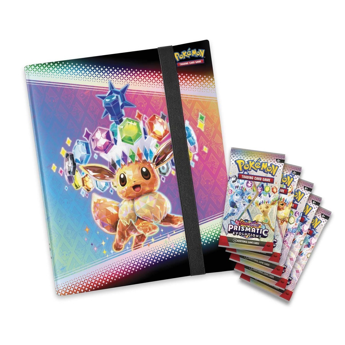 Pokemon TCG Scarlet & Violet Prismatic Evolutions Binder Collection - 5 Packs