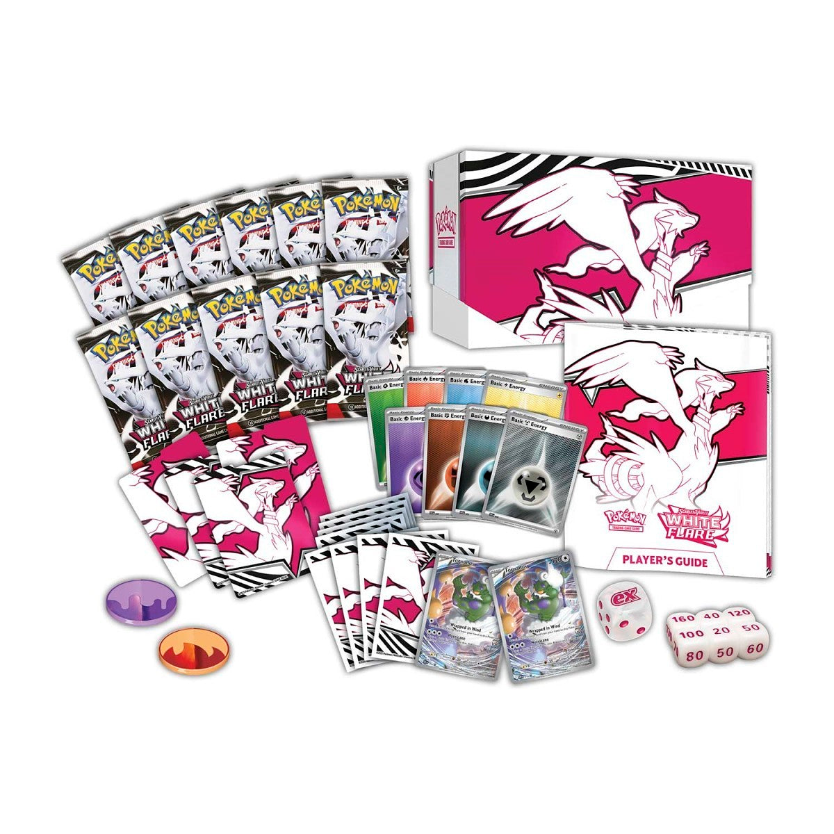 Pokemon TCG Scarlet & Violet Black Bolt White Flare Pokemon Center Exclusive Elite Trainer Box - 11 Packs