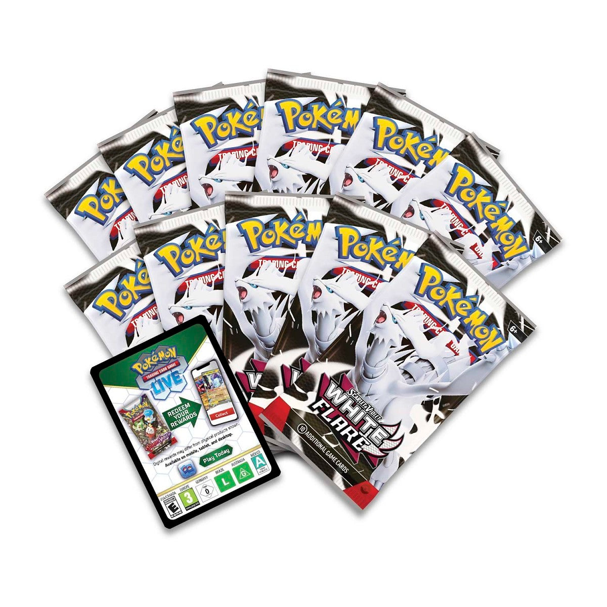 Pokemon TCG Scarlet & Violet Black Bolt White Flare Pokemon Center Exclusive Elite Trainer Box - 11 Packs