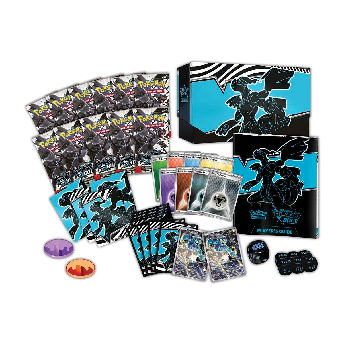Pokemon TCG Scarlet & Violet Black Bolt White Flare Pokemon Center Exclusive Elite Trainer Box - 11 Packs