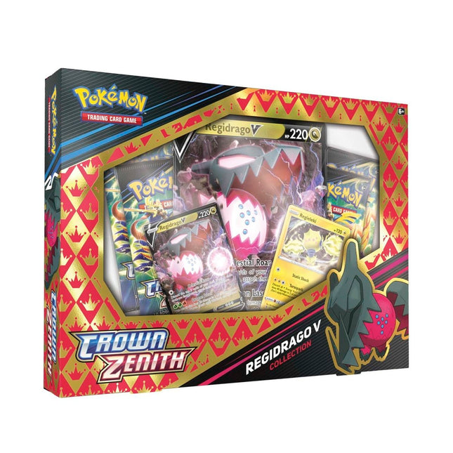 Pokemon TCG Sword & Shield Crown Zenith Collecton Regieleki/Regidrago V - 4 Packs