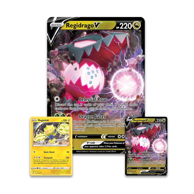 Pokemon TCG Sword & Shield Crown Zenith Collecton Regieleki/Regidrago V - 4 Packs