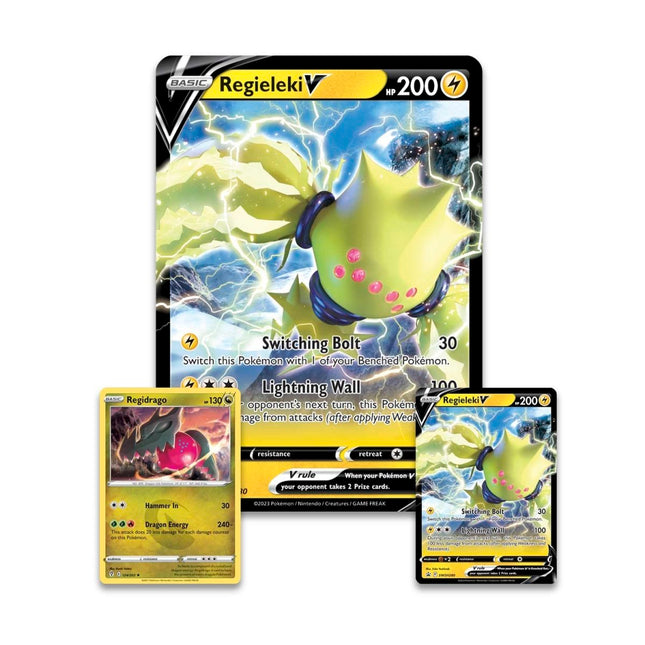 Pokemon TCG Sword & Shield Crown Zenith Collecton Regieleki/Regidrago V - 4 Packs