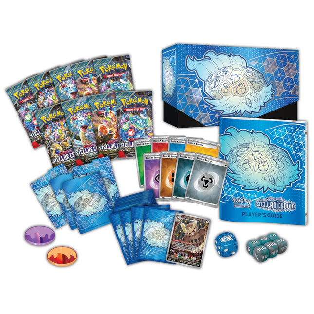 Pokemon TCG Scarlet & Violet Stellar Crown Elite Trainer Box - 9 Packs