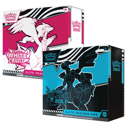 Pokemon TCG Scarlet & Violet Black Bolt / White Flare Elite Trainer Box - 9 Packs