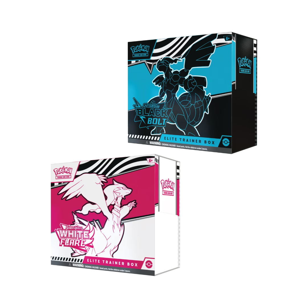 Pokemon TCG Scarlet & Violet Black Bolt/White Flare Elite Trainer Box