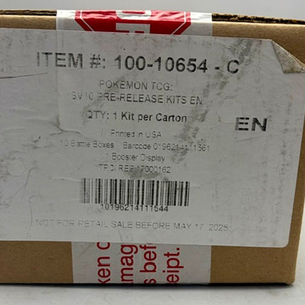 SV10 Destined Rivals Pre-Release Kit Case + Booster Box – Build & Battle Display