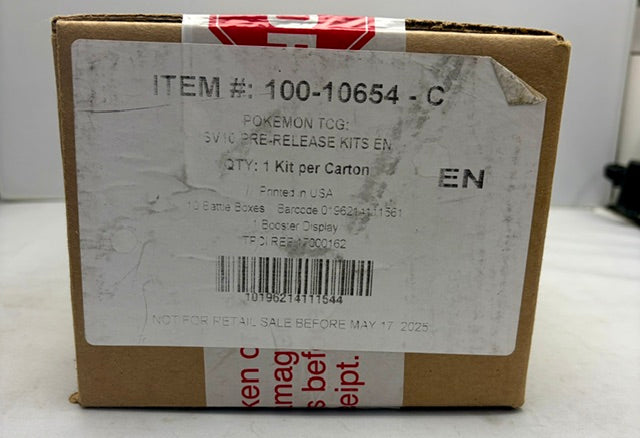 SV10 Destined Rivals Pre-Release Kit Case + Booster Box – Build & Battle Display