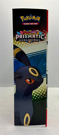 Pokémon TCG Scarlet & Violet: Prismatic Evolutions Premium Figure Collection (Espeon & Umbreon) – 11 Booster Packs, Promo Cards & Sleeves